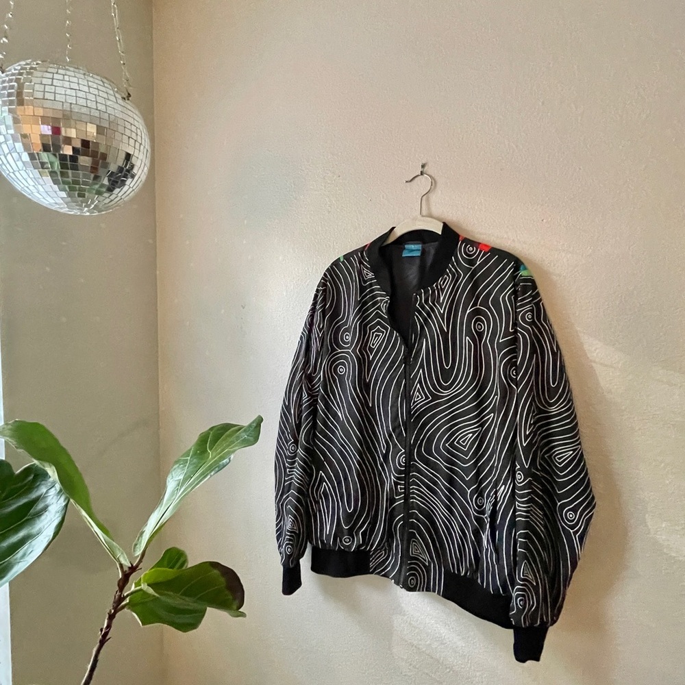 Graphic Bomber Jacket